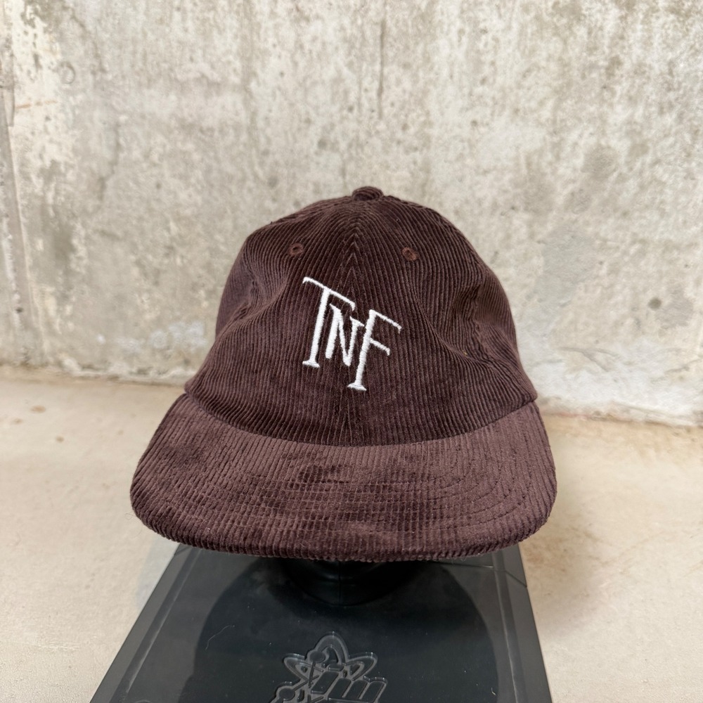 The North Face TNF Brown Corduroy Adjustable Strapback Hat Mens OSFM Cap